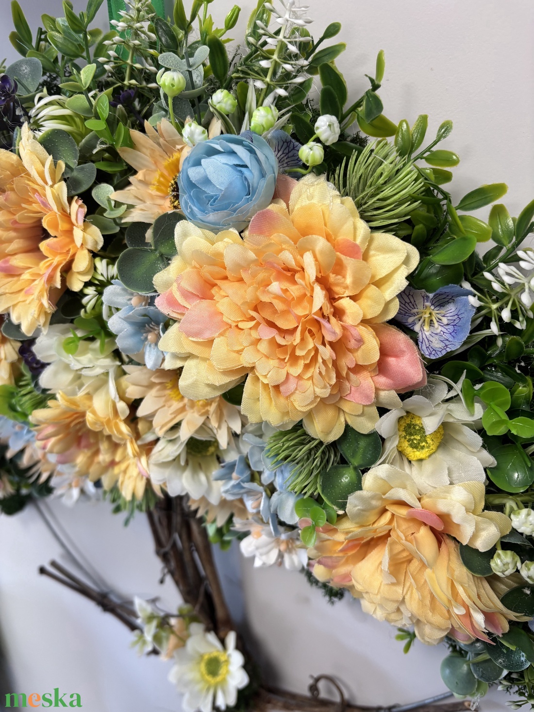 Virágos Életfa - otthon & életmód - dekoráció - ajtó- és ablak dekoráció - ajtódísz & kopogtató - Meska.hu