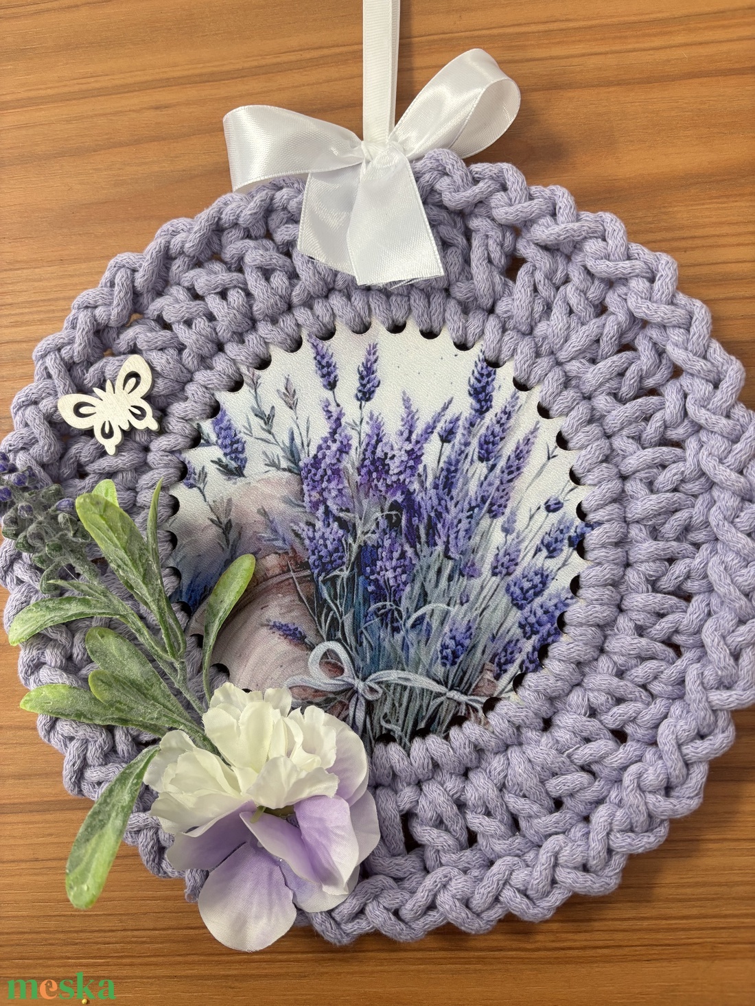 Horgolt kopogtató - otthon & életmód - dekoráció - ajtó- és ablak dekoráció - ablakdísz - Meska.hu