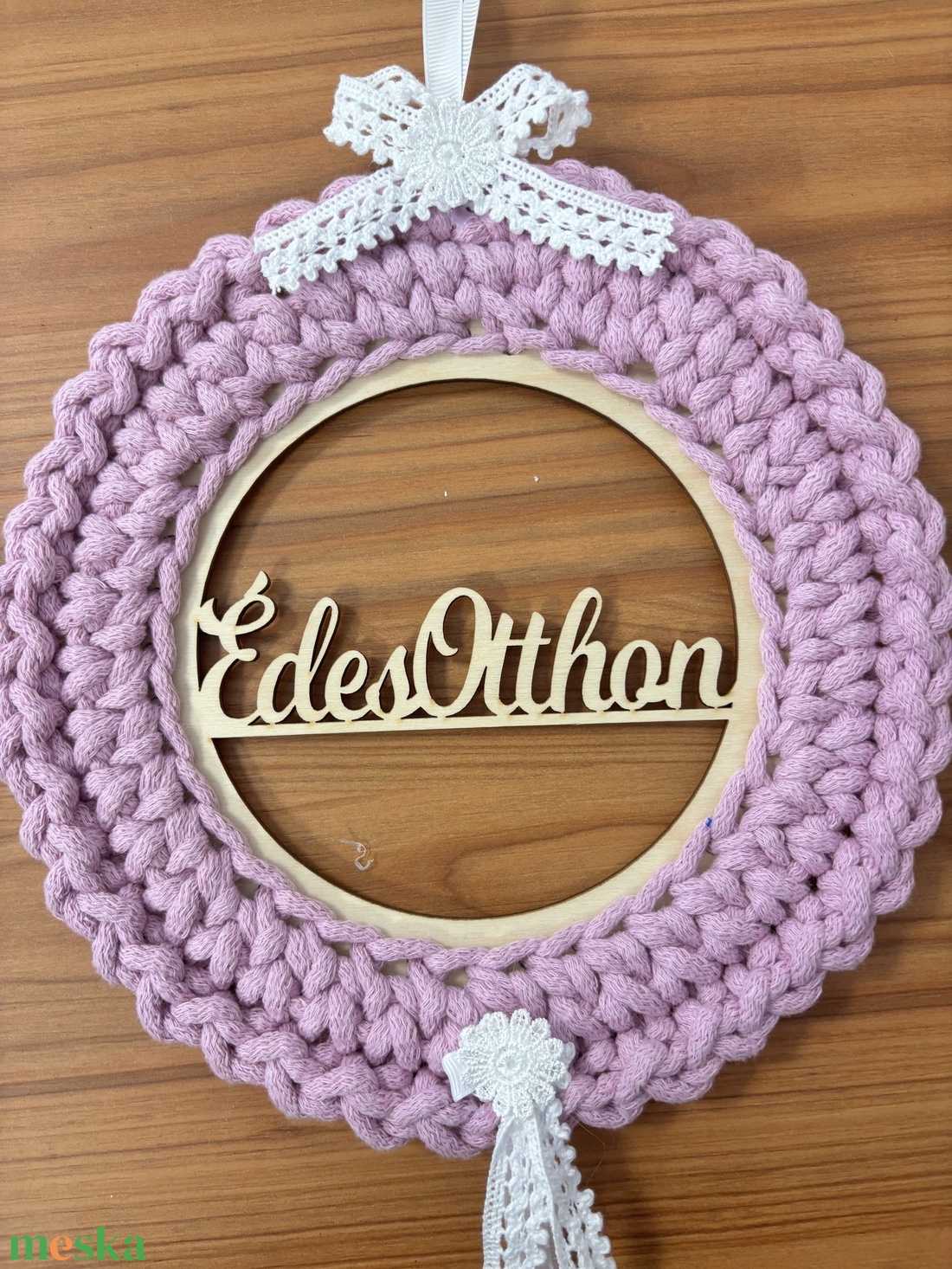 Horgolt kopogtató  - otthon & életmód - dekoráció - ajtó- és ablak dekoráció - ablakdísz - Meska.hu