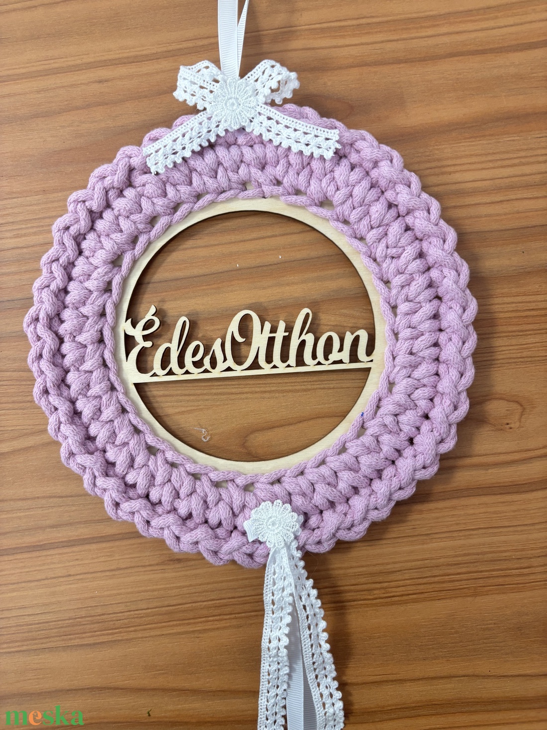 Horgolt kopogtató  - otthon & életmód - dekoráció - ajtó- és ablak dekoráció - ablakdísz - Meska.hu