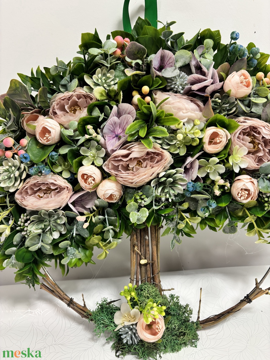 Életfa gyönyörű virágokkal  - otthon & életmód - dekoráció - ajtó- és ablak dekoráció - ablakmatrica - Meska.hu