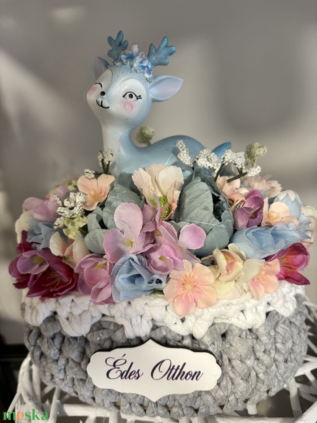 Huncut őzikés dekoráció  - otthon & életmód - virágdekoráció - virágdíszek - asztali virágdísz - Meska.hu