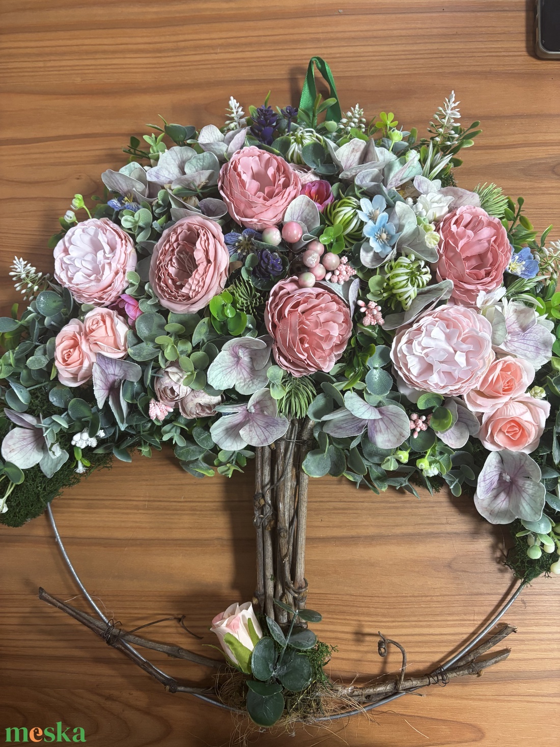 Virágos Életfa - otthon & életmód - dekoráció - ajtó- és ablak dekoráció - ajtódísz & kopogtató - Meska.hu