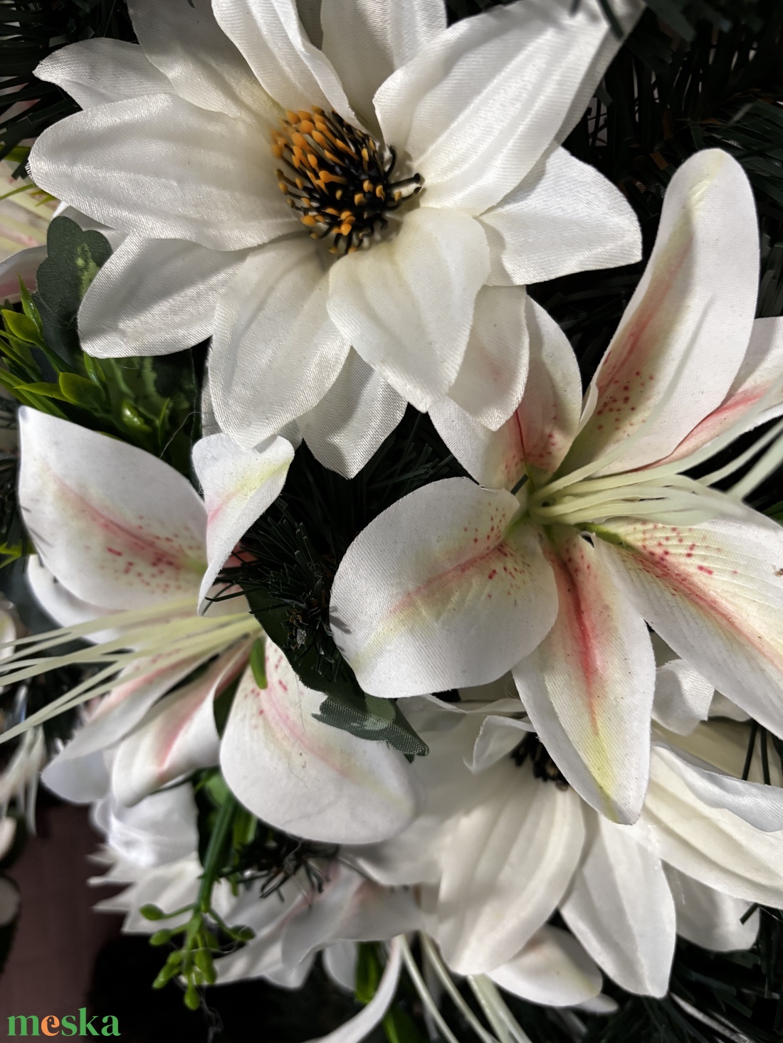 Kegyeleti koszorú  - otthon & életmód - vallás - temetkezési tárgy - sírkoszorú, kegyeleti koszorú - Meska.hu