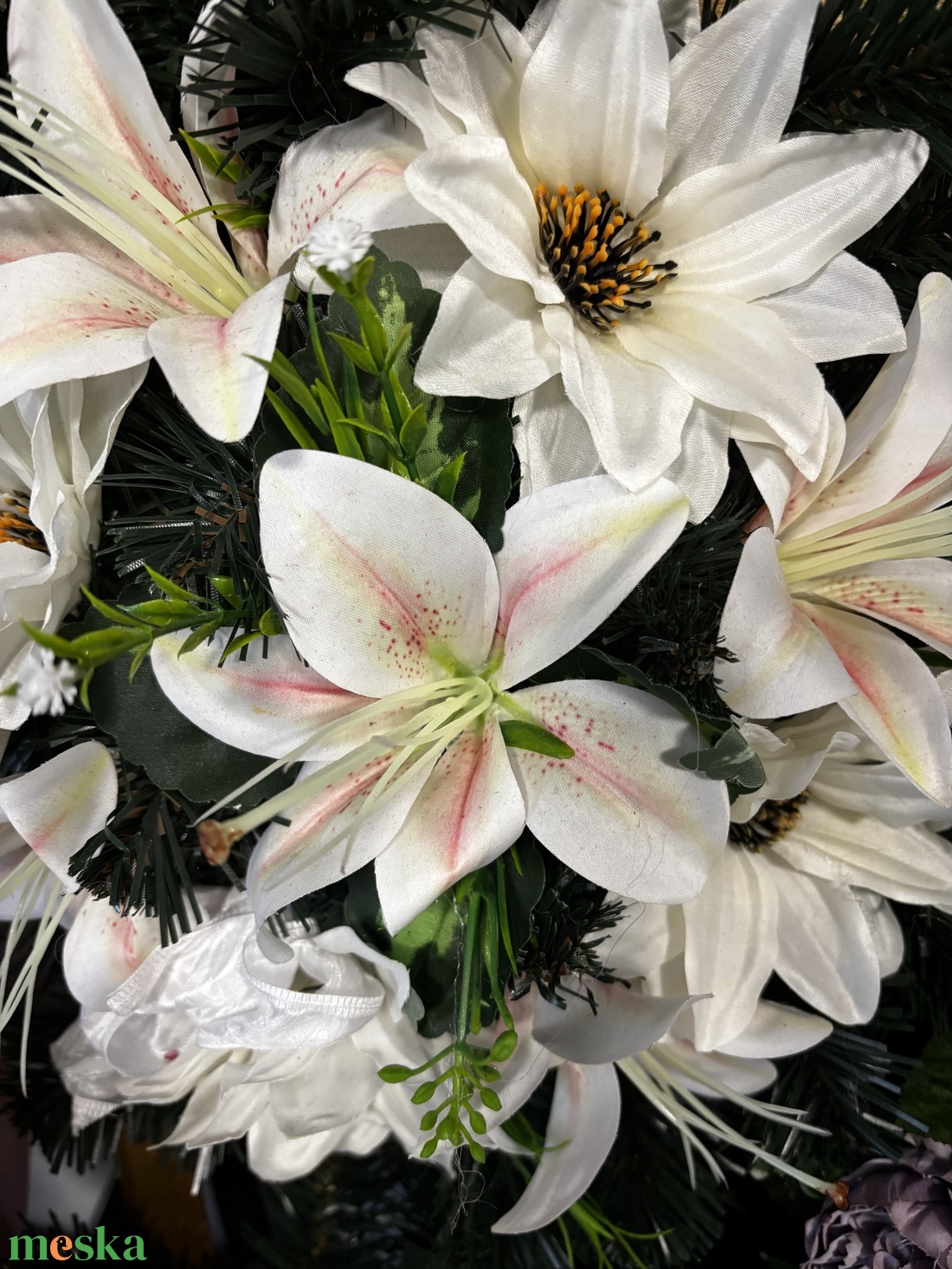 Kegyeleti koszorú  - otthon & életmód - vallás - temetkezési tárgy - sírkoszorú, kegyeleti koszorú - Meska.hu