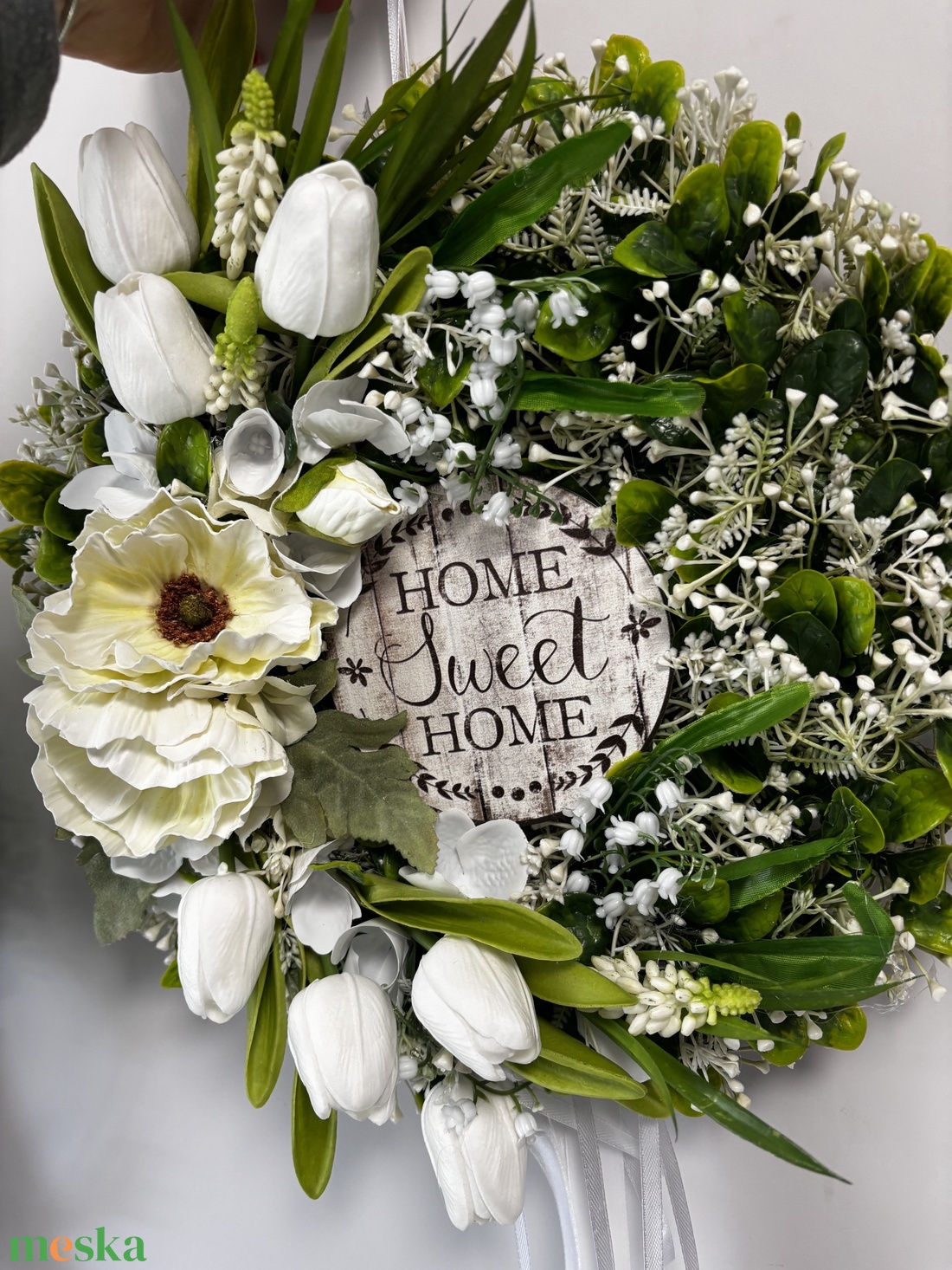 Tulipános kopogtató  - otthon & életmód - dekoráció - ajtó- és ablak dekoráció - ajtódísz & kopogtató - Meska.hu