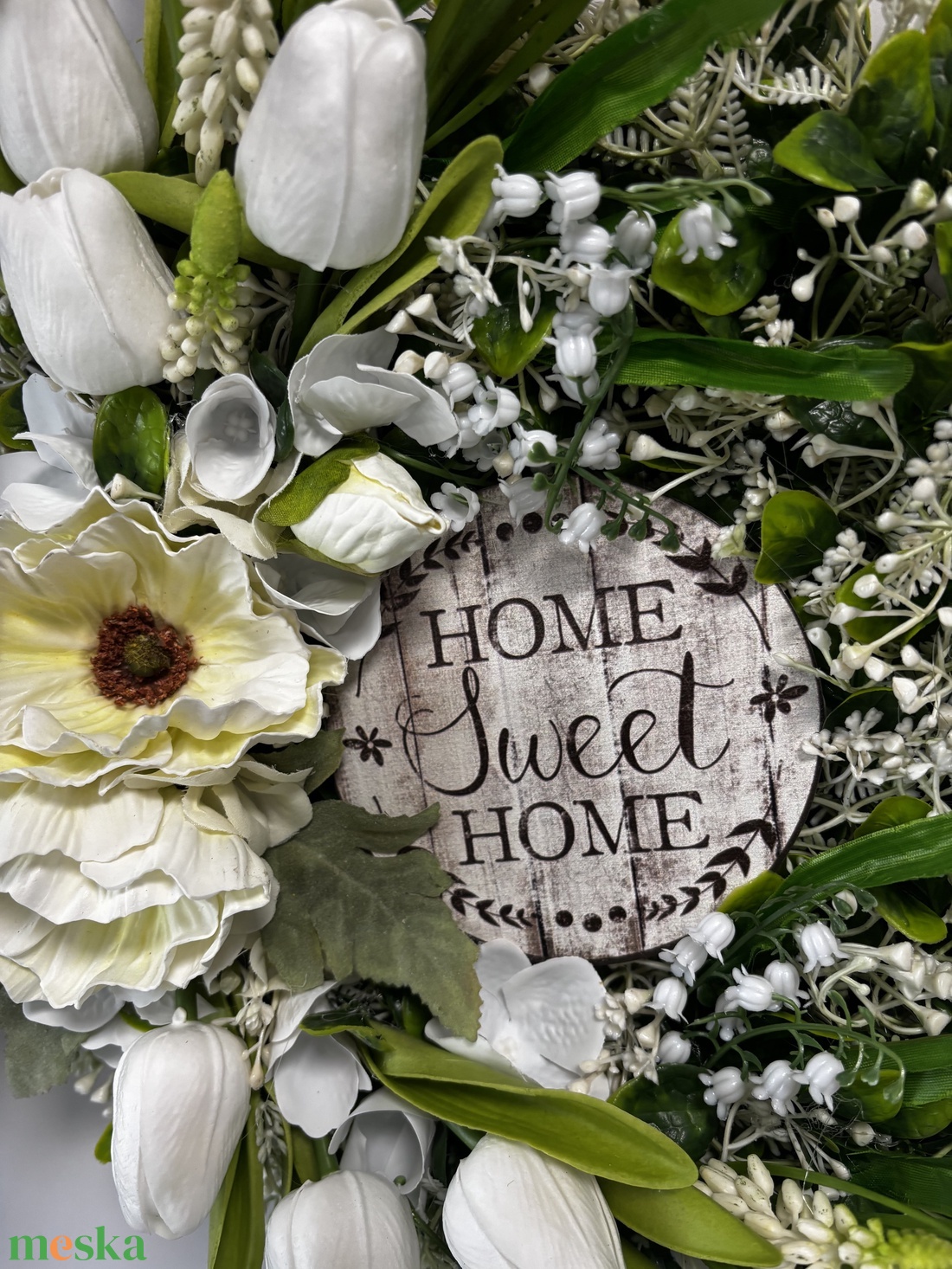 Tulipános kopogtató  - otthon & életmód - dekoráció - ajtó- és ablak dekoráció - ajtódísz & kopogtató - Meska.hu