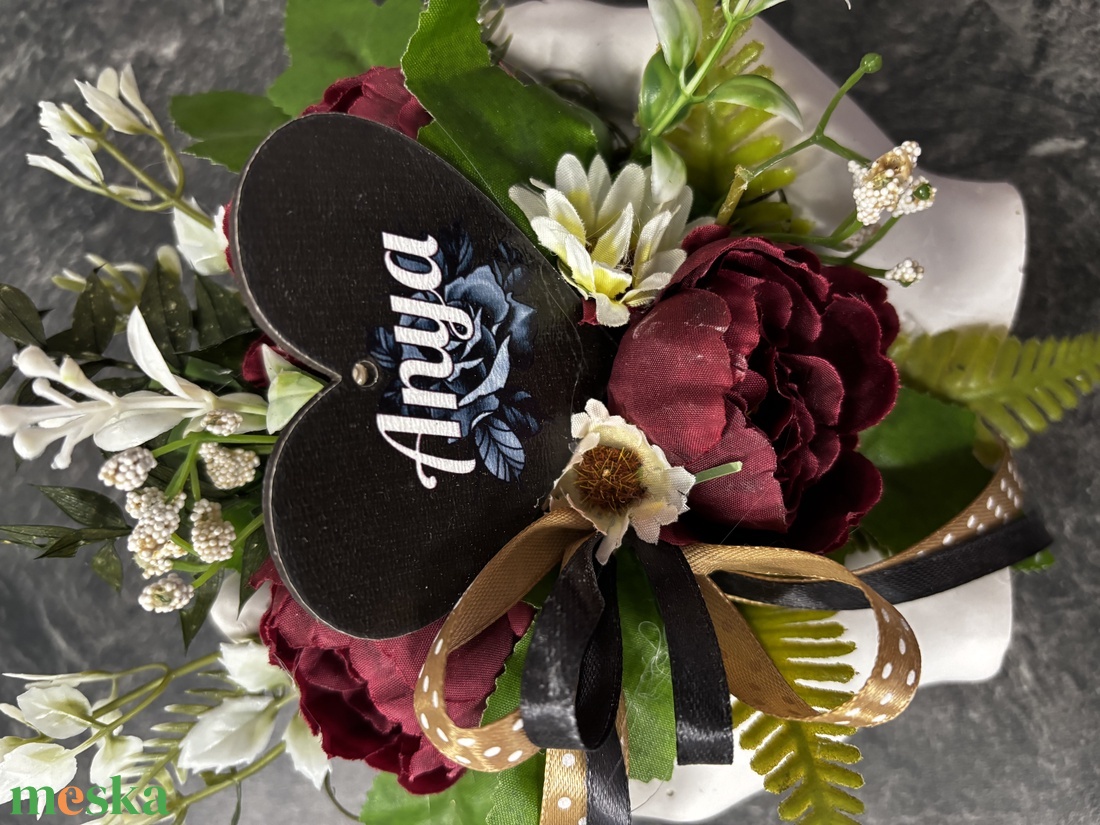 Sírdísz  - otthon & életmód - vallás - temetkezési tárgy - sírdísz, kegyeleti dísz - Meska.hu