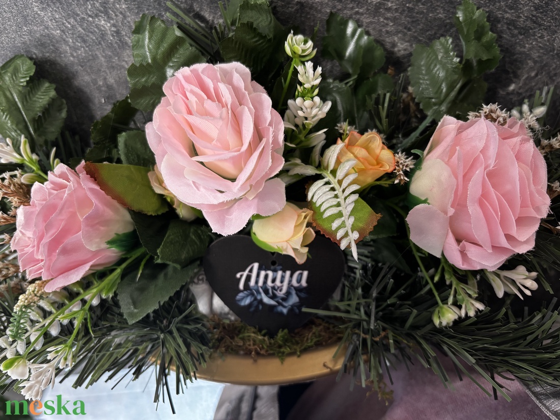 Sírdísz  - otthon & életmód - vallás - temetkezési tárgy - sírdísz, kegyeleti dísz - Meska.hu