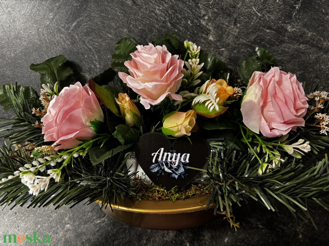 Sírdísz  - otthon & életmód - vallás - temetkezési tárgy - sírdísz, kegyeleti dísz - Meska.hu