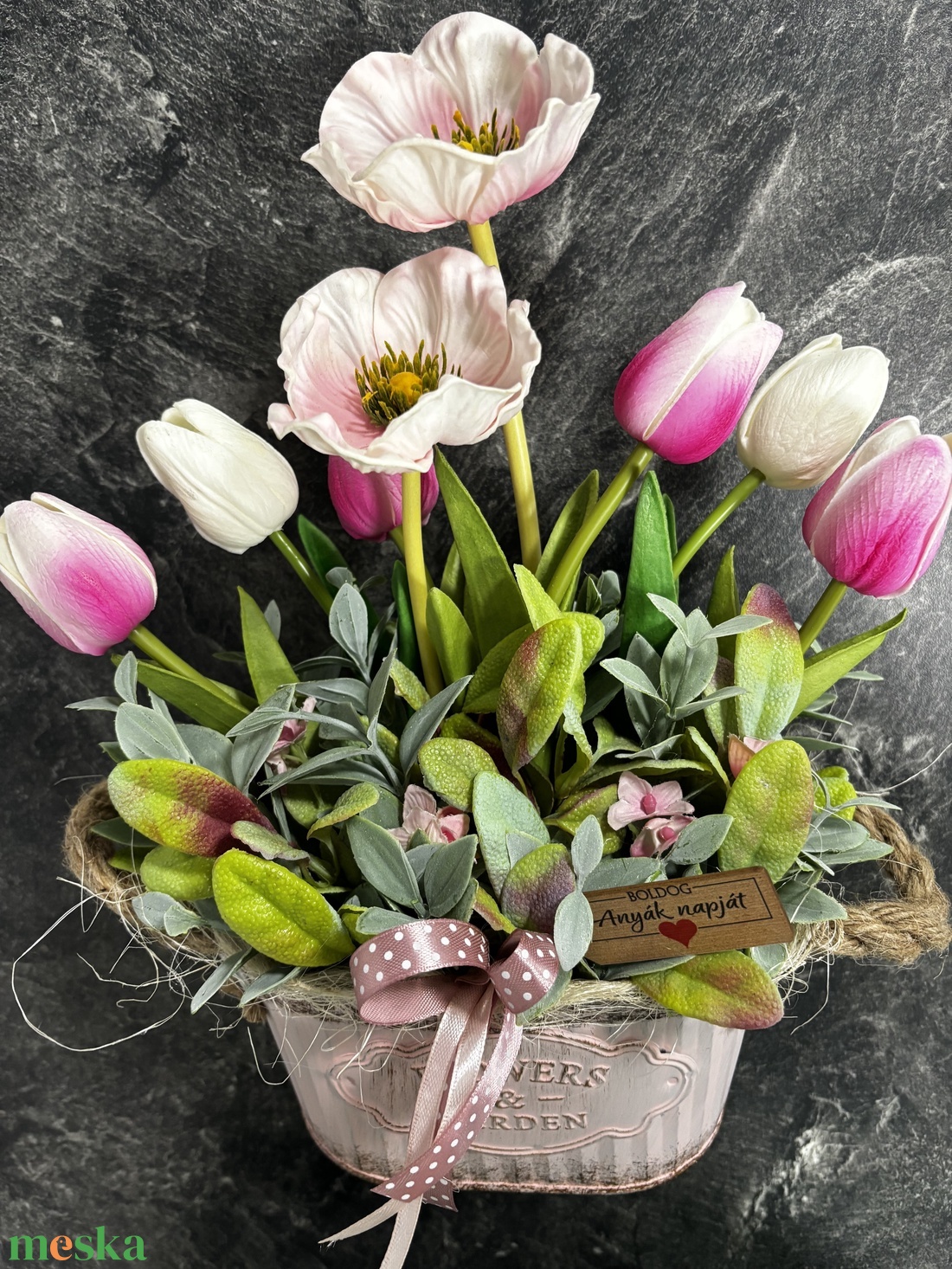 Otthon Virág dekoráció - otthon & életmód - virágdekoráció - virágdíszek - asztali virágdísz - Meska.hu