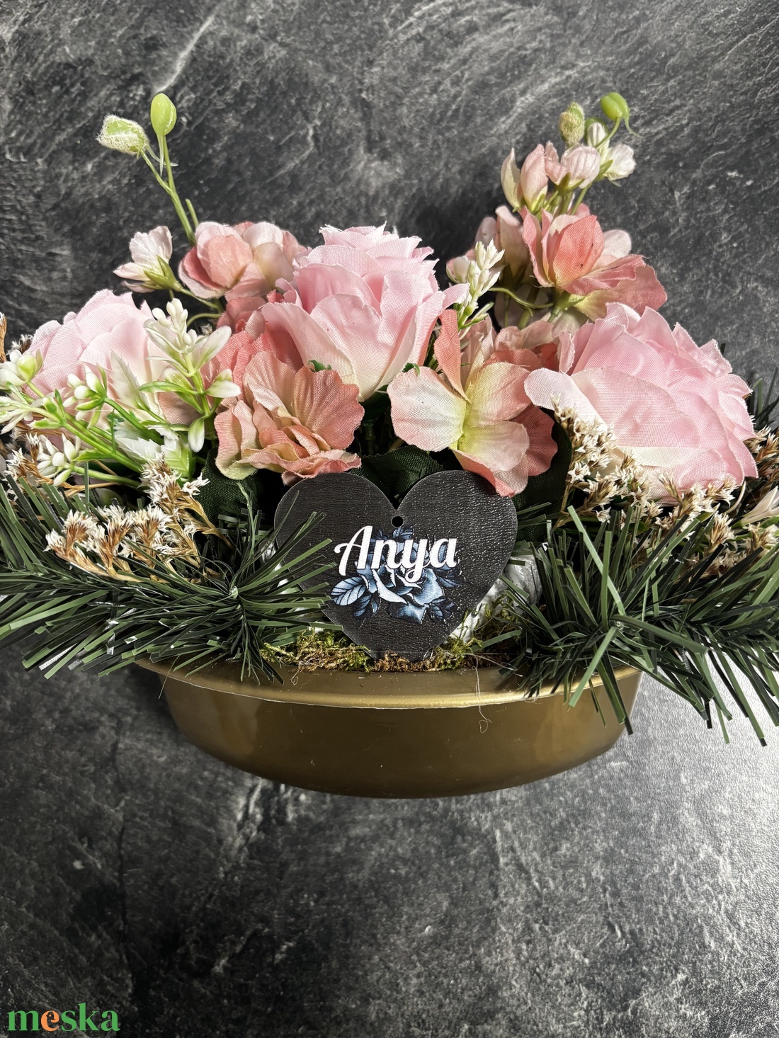 Sírdísz  - otthon & életmód - vallás - temetkezési tárgy - sírdísz, kegyeleti dísz - Meska.hu