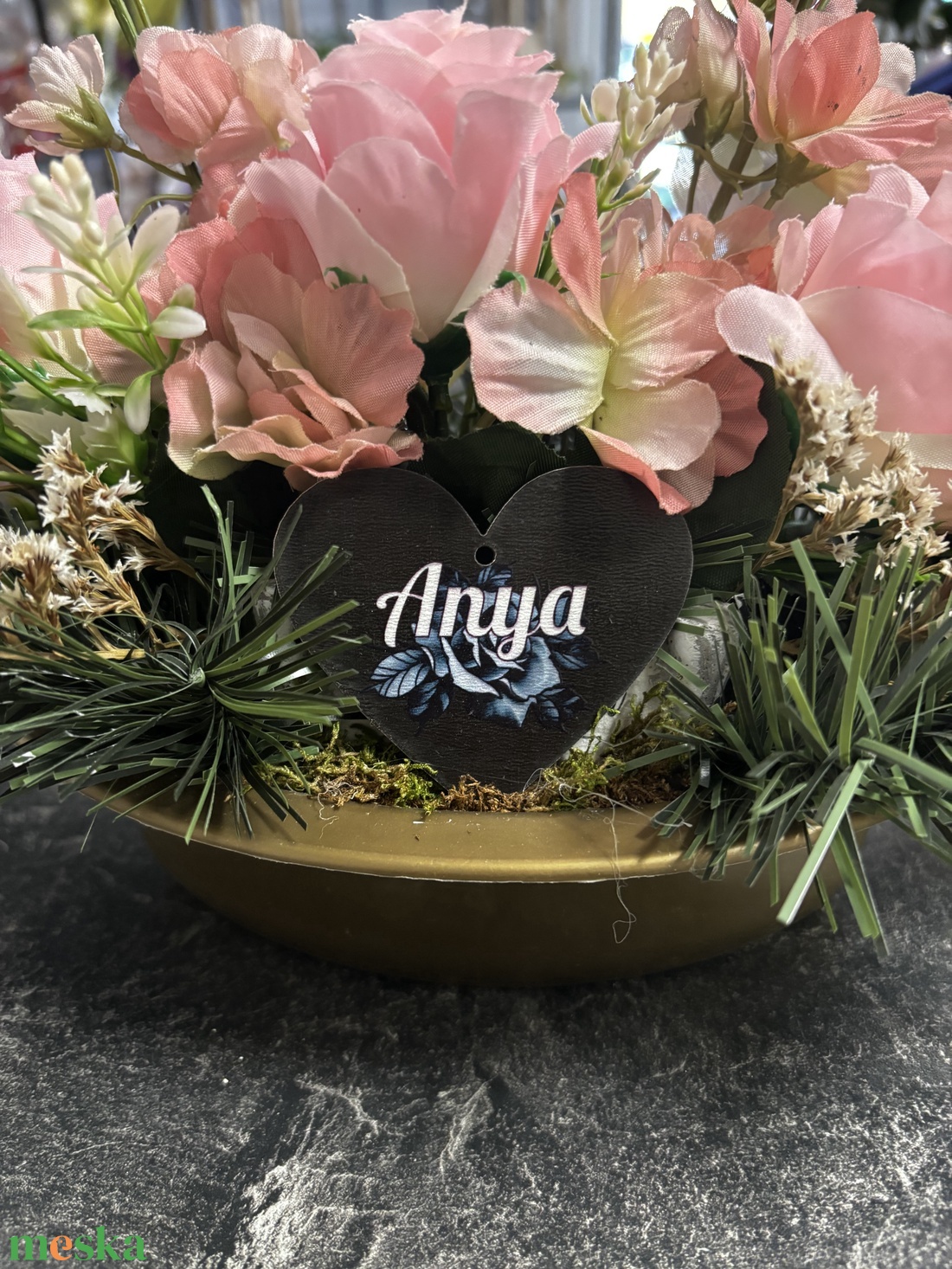 Sírdísz  - otthon & életmód - vallás - temetkezési tárgy - sírdísz, kegyeleti dísz - Meska.hu