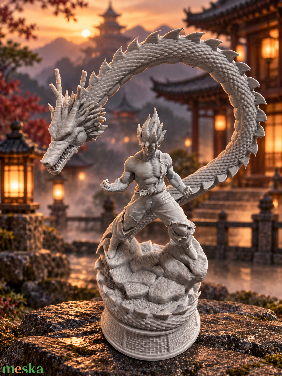 Dragon ball figura - otthon & életmód - dekoráció - asztal és polc dekoráció - asztaldísz - Meska.hu