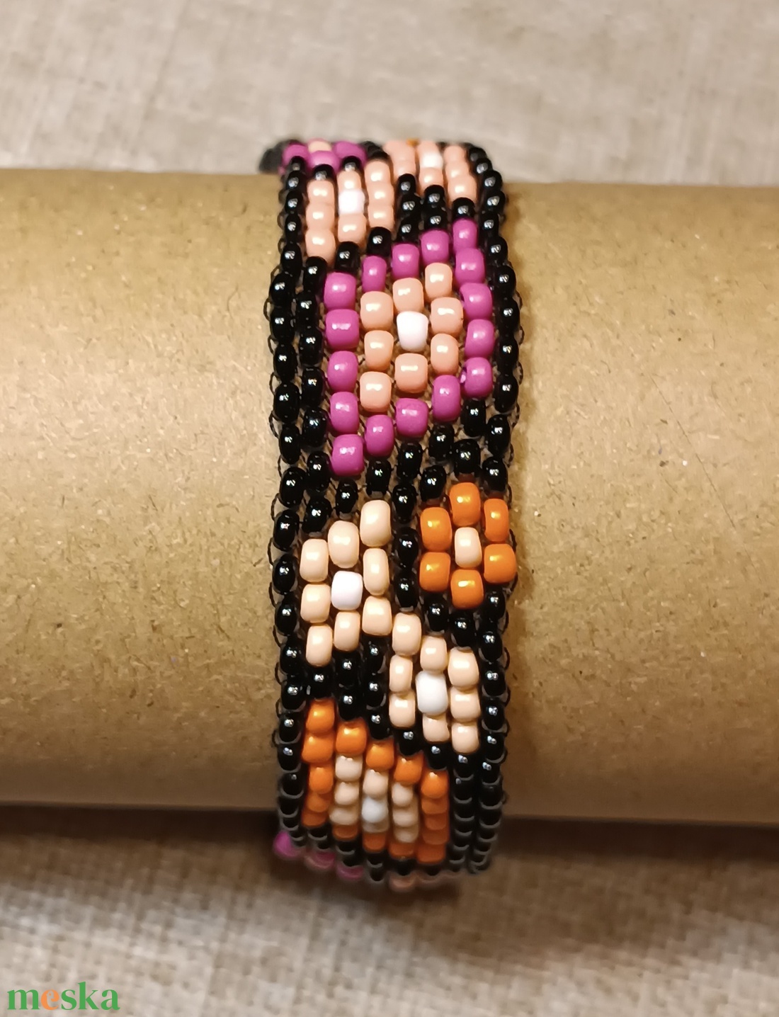 Gyöngy karkötő - nyári mintás - ékszer - karkötő - gyöngyös karkötő - Meska.hu