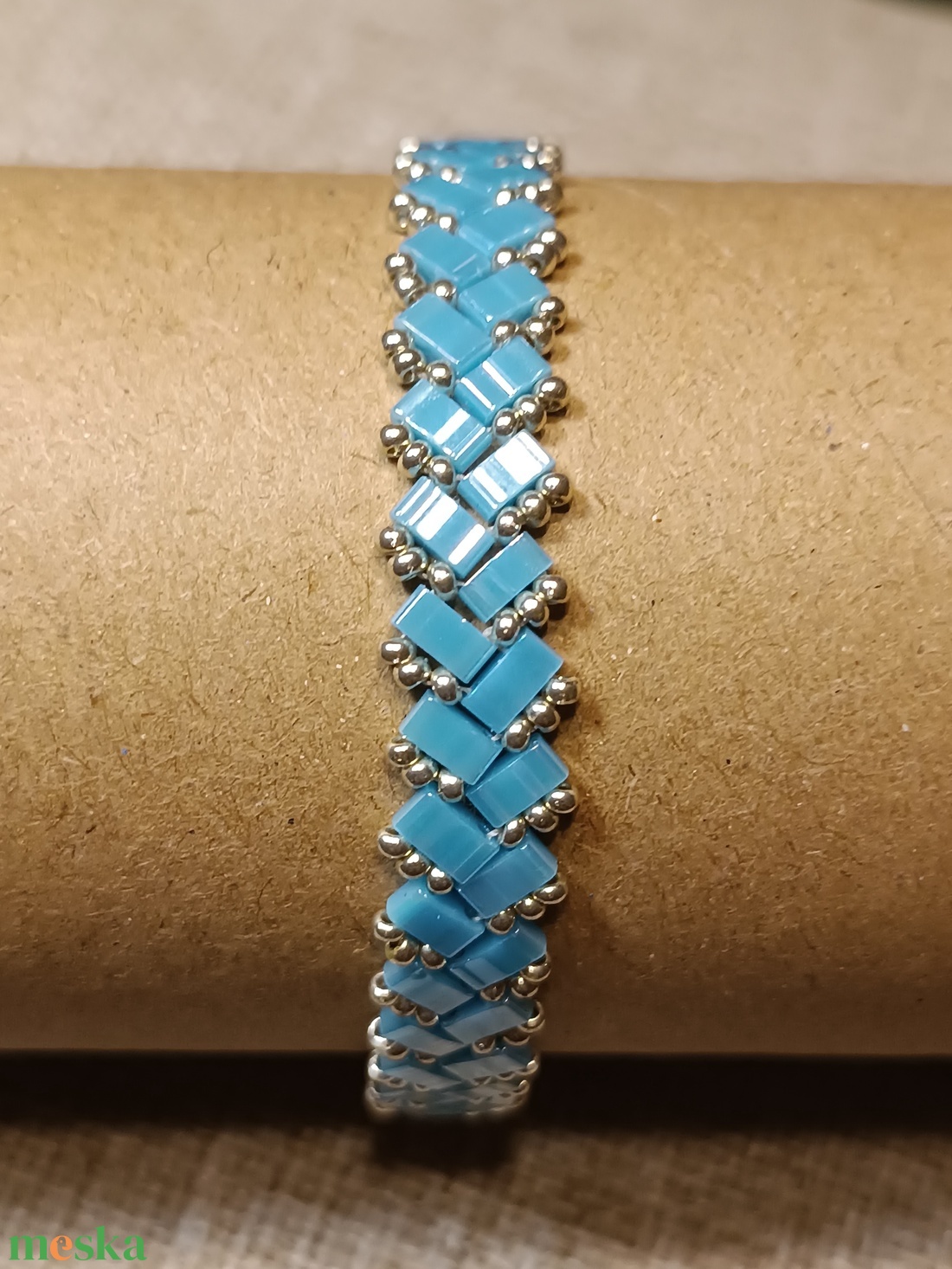 Gyöngy karkötő - Turquoise - ékszer - karkötő - gyöngyös karkötő - Meska.hu