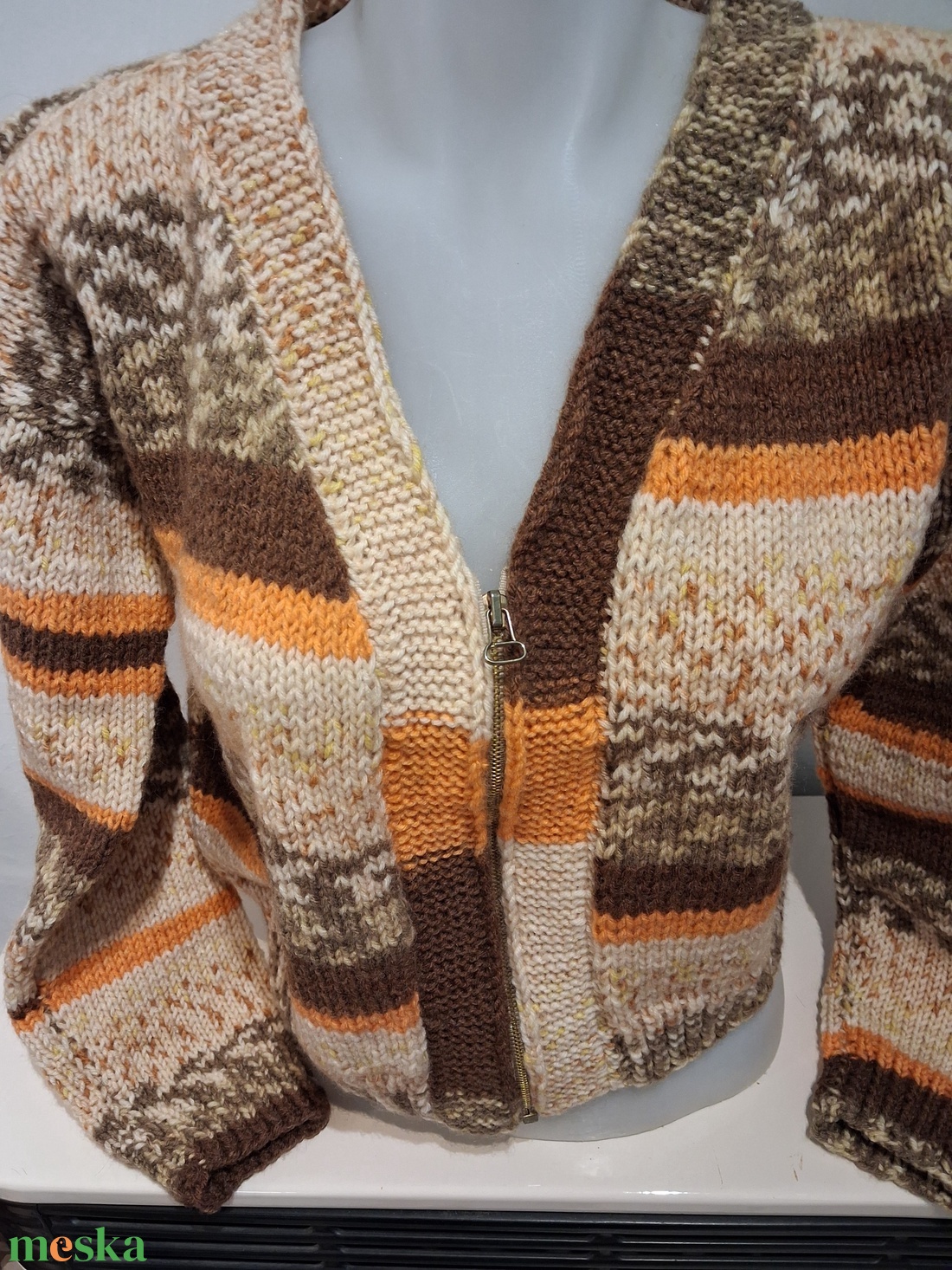 Zippzáras kardigán - ruha & divat - női ruha - top - Meska.hu