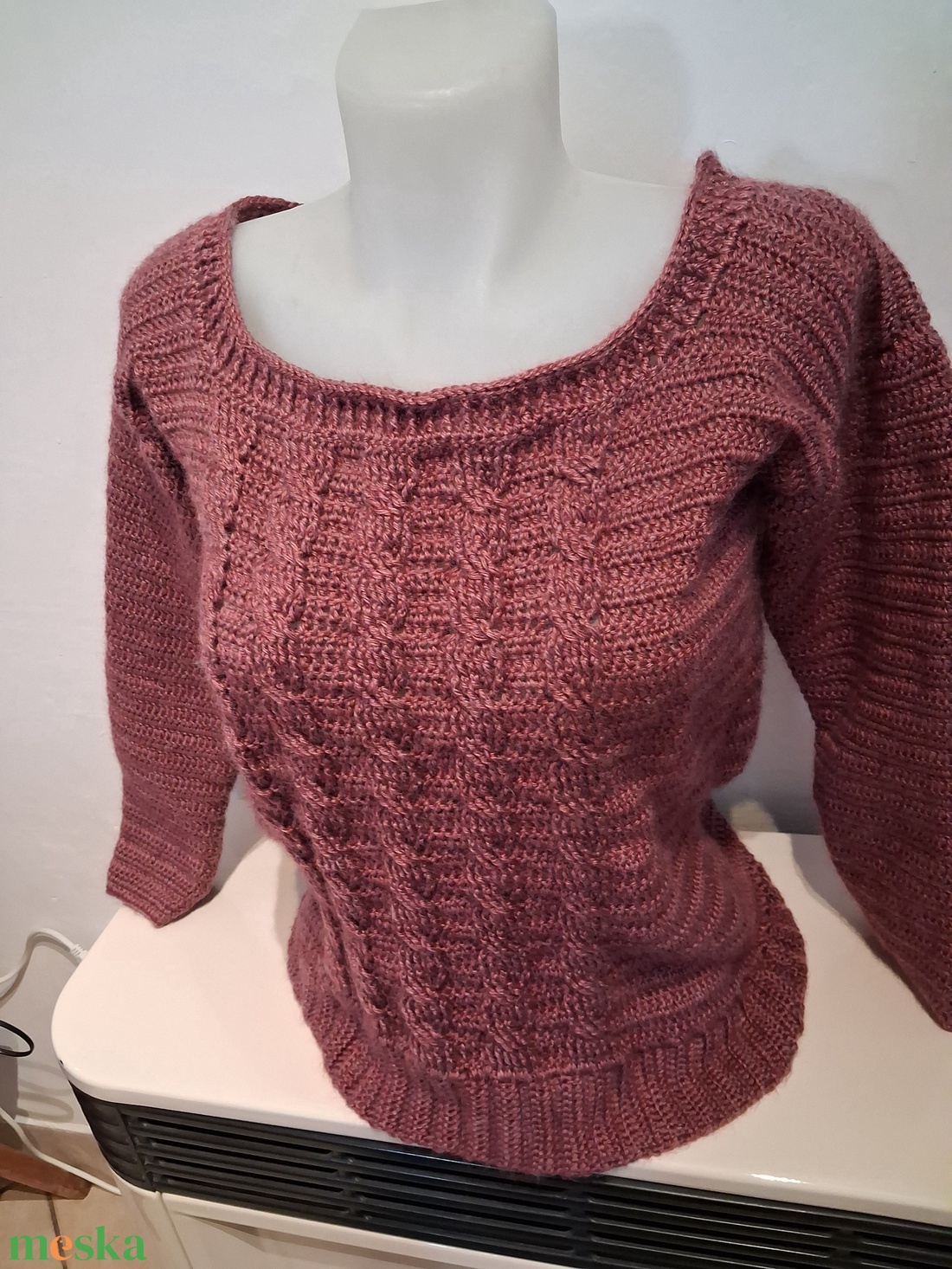 Érett ringlószilva - ruha & divat - női ruha - pulóver - Meska.hu