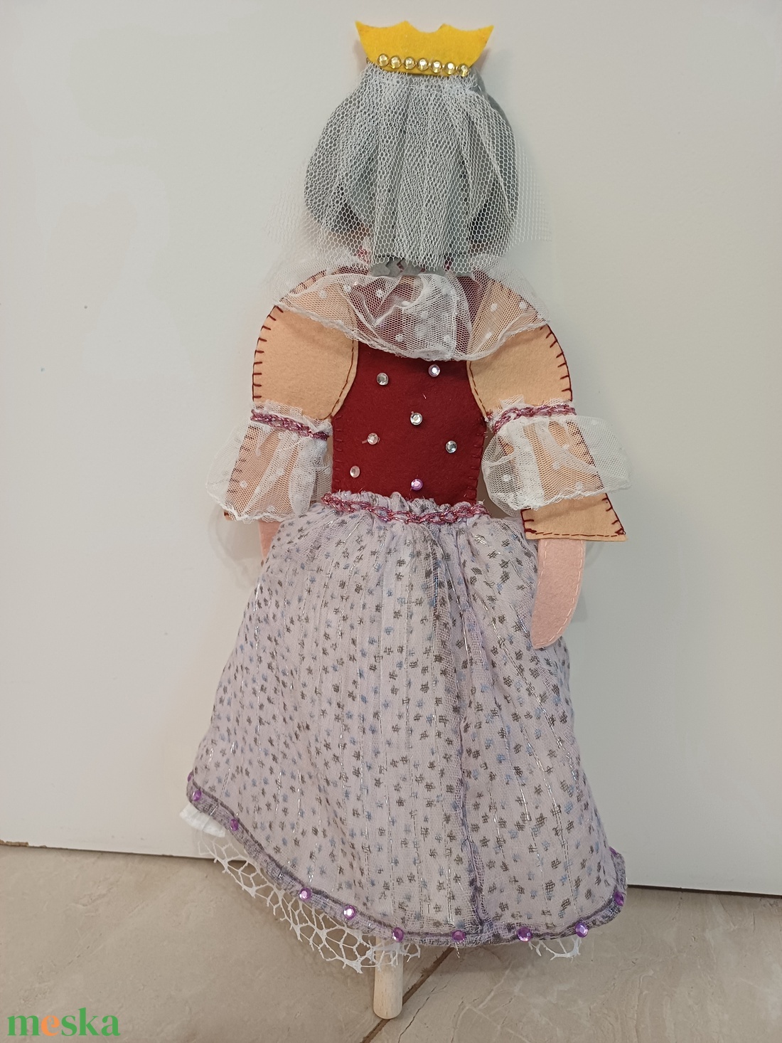 Fakanálbáb (nagy) - 40 cm (Királyné) - játék & sport - bábok - báb készlet - Meska.hu