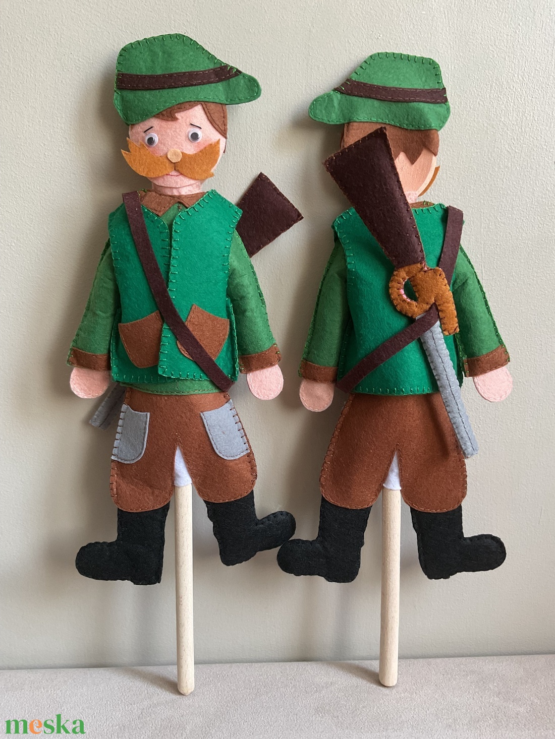 Fakanálbáb (nagy) - 40 cm (Vadász) - játék & sport - bábok - báb készlet - Meska.hu