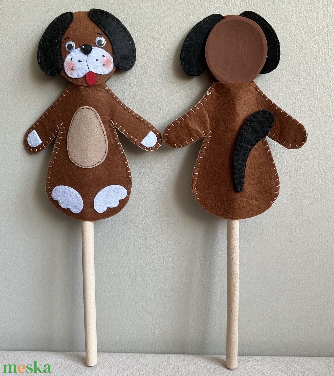 Fakanálbáb (nagy) - 30 cm (Kutya) - játék & sport - bábok - báb készlet - Meska.hu