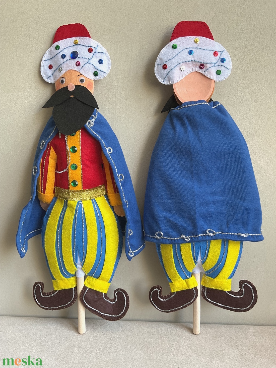 Fakanálbáb (nagy) - 40 cm (Török császár) - játék & sport - bábok - báb készlet - Meska.hu