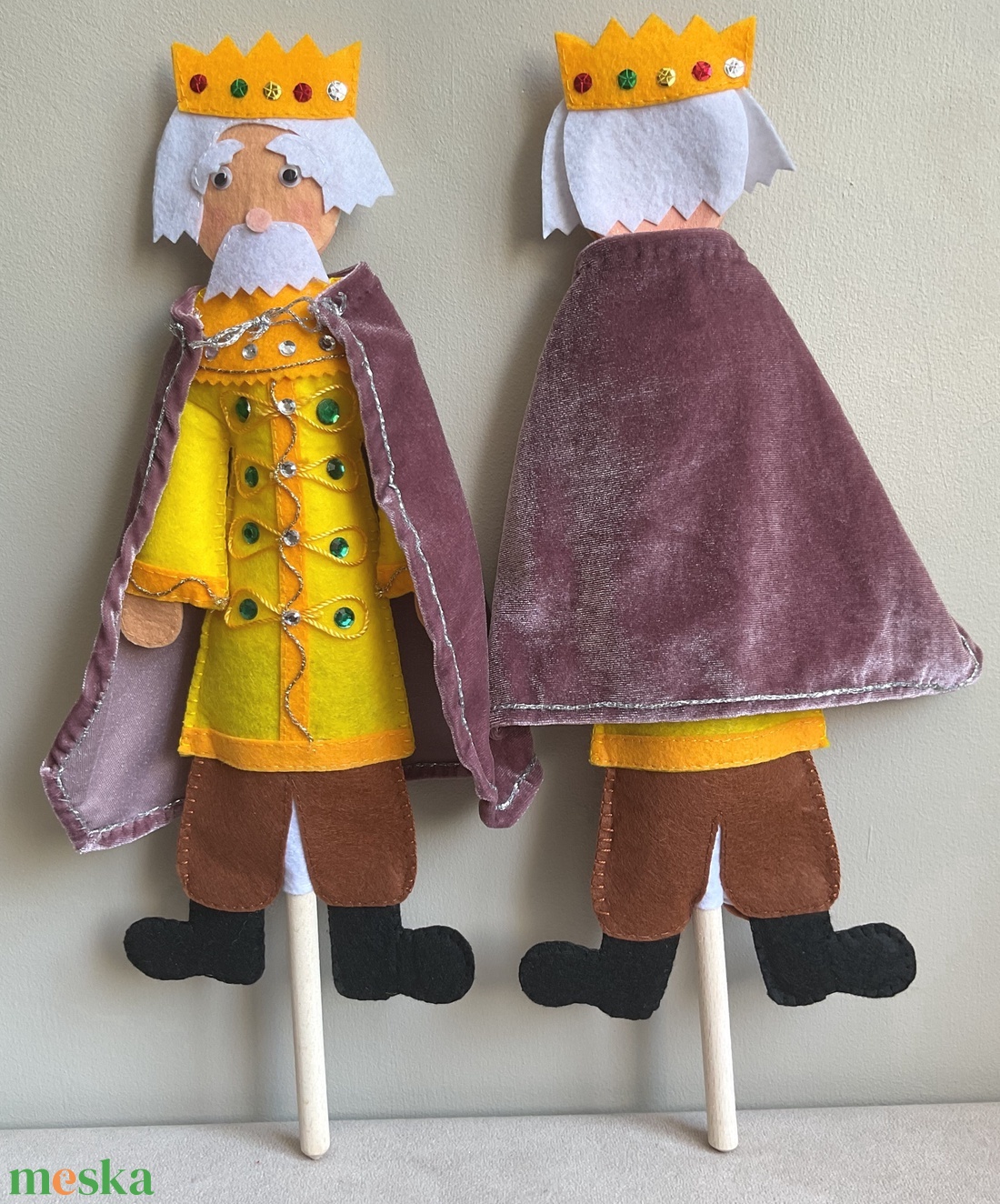 Fakanálbáb (nagy) - 40 cm (Öreg király) - játék & sport - bábok - báb készlet - Meska.hu