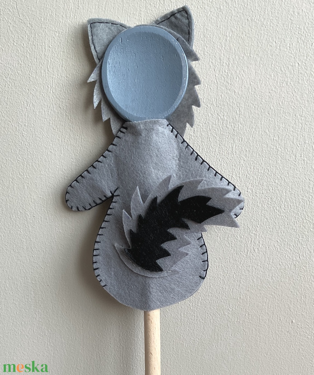 Fakanálbáb (nagy) - 30 cm (Farkas) - játék & sport - bábok - báb készlet - Meska.hu