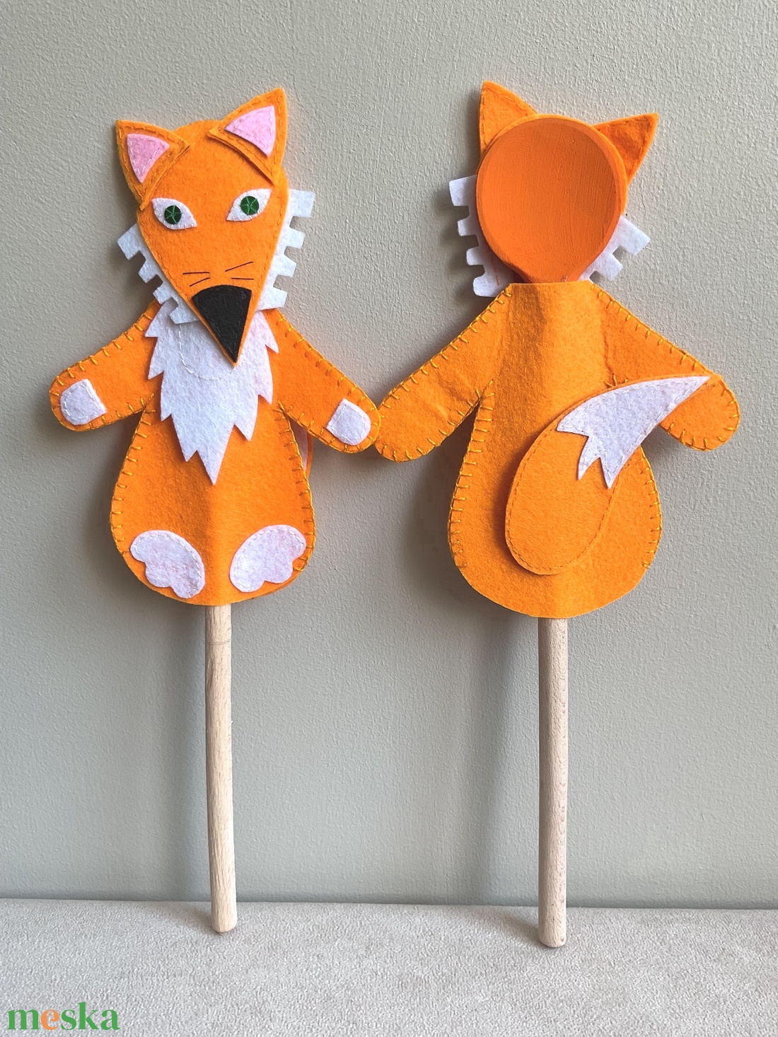 Fakanálbáb (nagy) - 30 cm (Róka) - játék & sport - bábok - báb készlet - Meska.hu