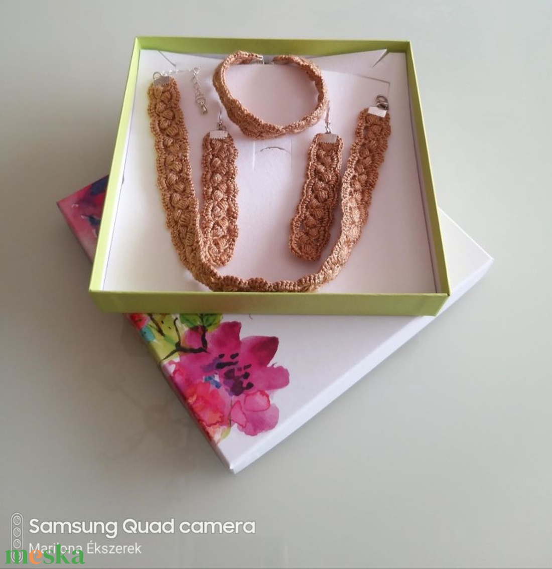 Beige 3 részes szett - ékszer - ékszerszett - Meska.hu Beige 3 részes szett - ékszer - ékszerszett - Meska.hu