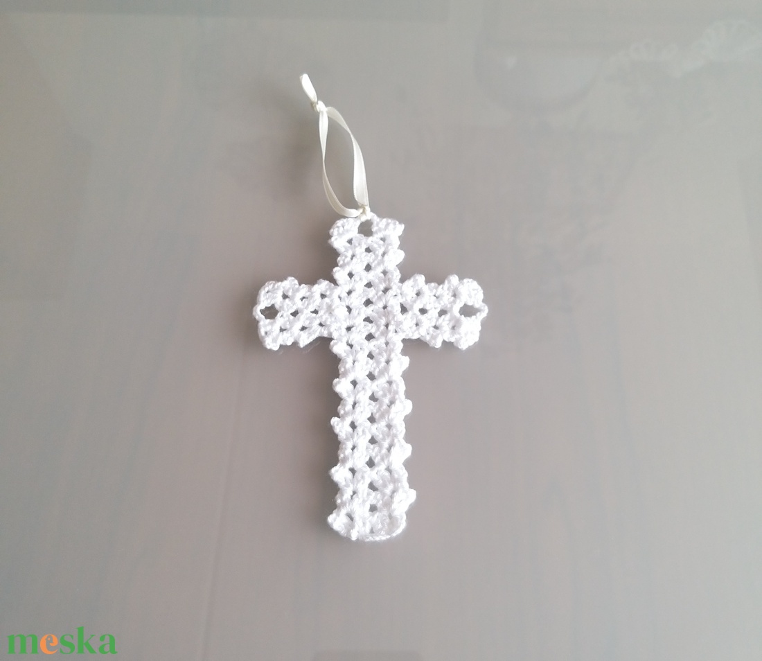 Kereszt - karácsony - karácsonyi lakásdekoráció - karácsonyfadíszek - Meska.hu