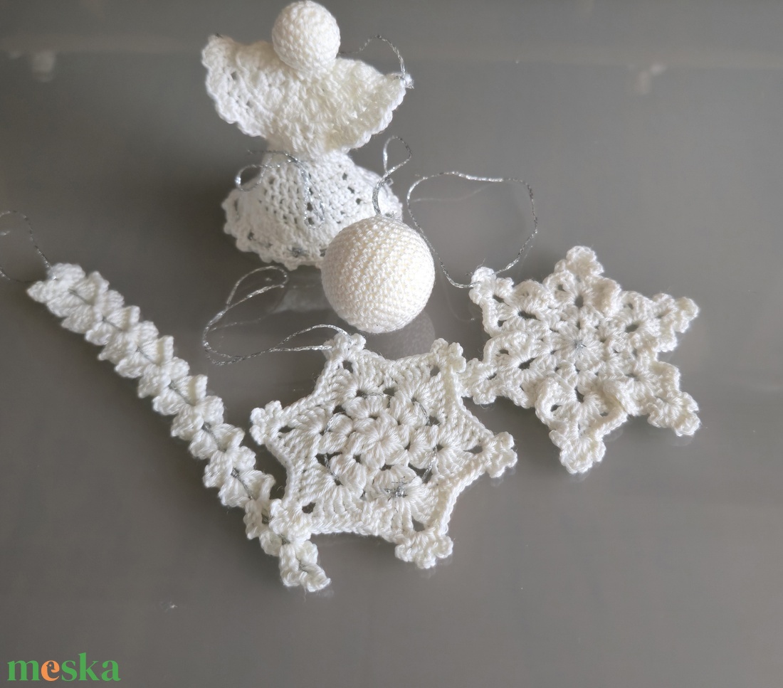 Karacsonyfa szett. - karácsony - karácsonyi lakásdekoráció - karácsonyfadíszek - Meska.hu