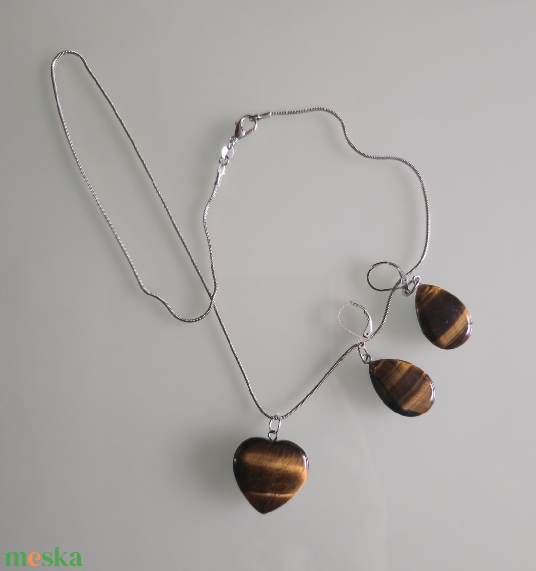 Tigrisásvány  szett. - ékszer - ékszerszett - Meska.hu