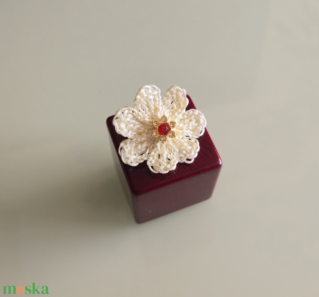 Margaréta virágos szett. - esküvő - ékszer - ékszerszett - Meska.hu