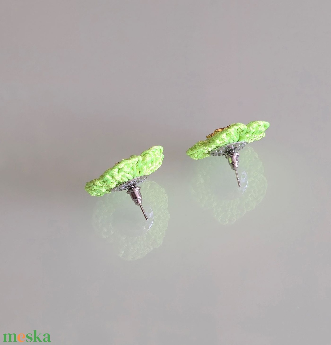 Neonzöld szett - ékszer - ékszerszett - Meska.hu