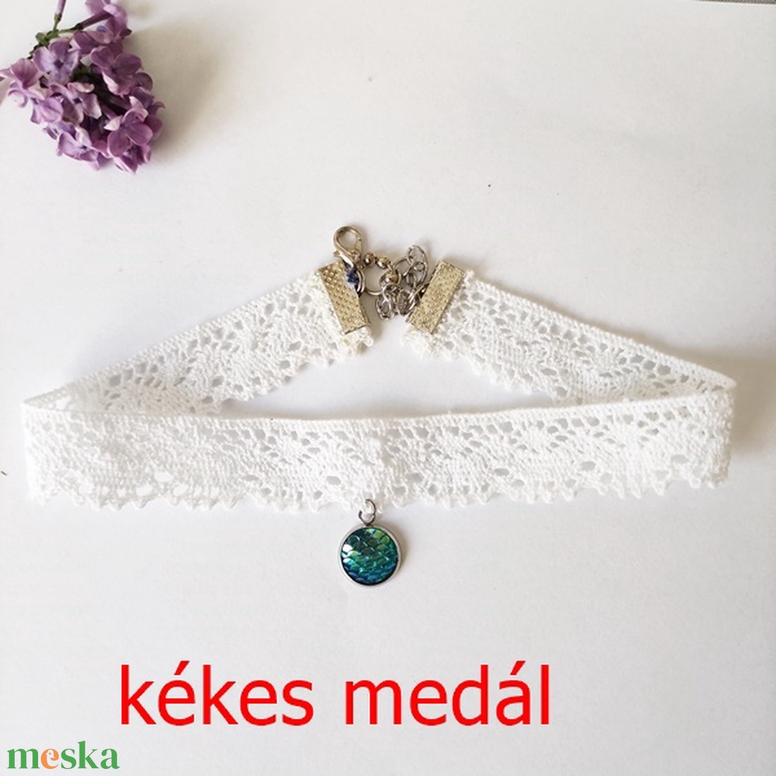 Nyakpánt elegáns csipkéből - ékszer - nyaklánc - medálos nyaklánc - Meska.hu Nyakpánt elegáns csipkéből - ékszer - nyaklánc - medálos nyaklánc - Meska.hu