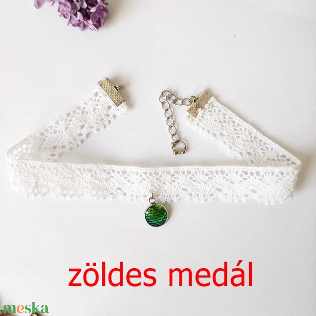 Nyakpánt elegáns csipkéből - ékszer - nyaklánc - medálos nyaklánc - Meska.hu Nyakpánt elegáns csipkéből - ékszer - nyaklánc - medálos nyaklánc - Meska.hu