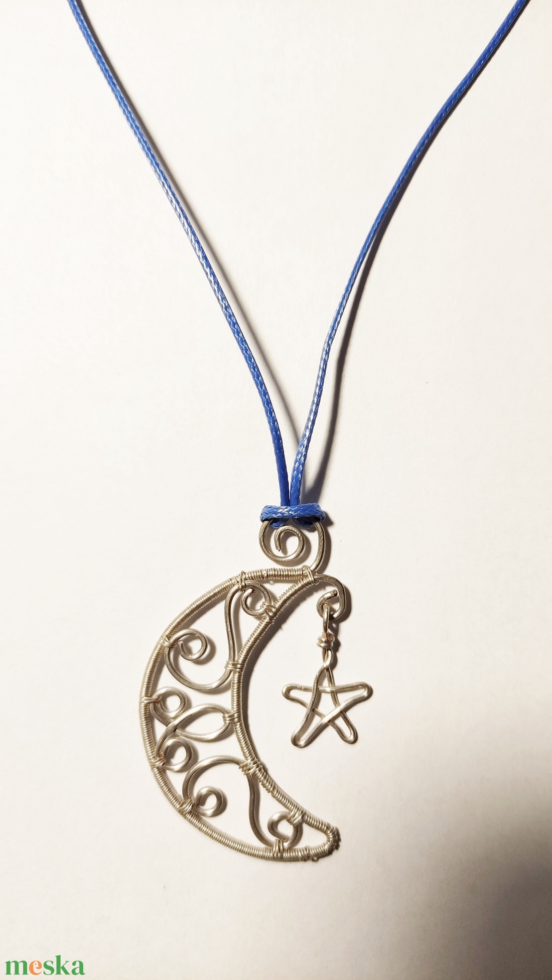 Hold és csillag- Egy csipetnyi éjszakai égbolt - ékszer - nyaklánc - medálos nyaklánc - Meska.hu