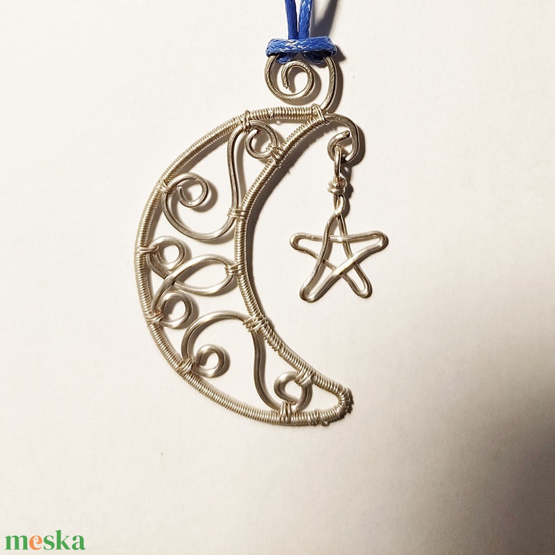 Hold és csillag- Egy csipetnyi éjszakai égbolt - ékszer - nyaklánc - medálos nyaklánc - Meska.hu