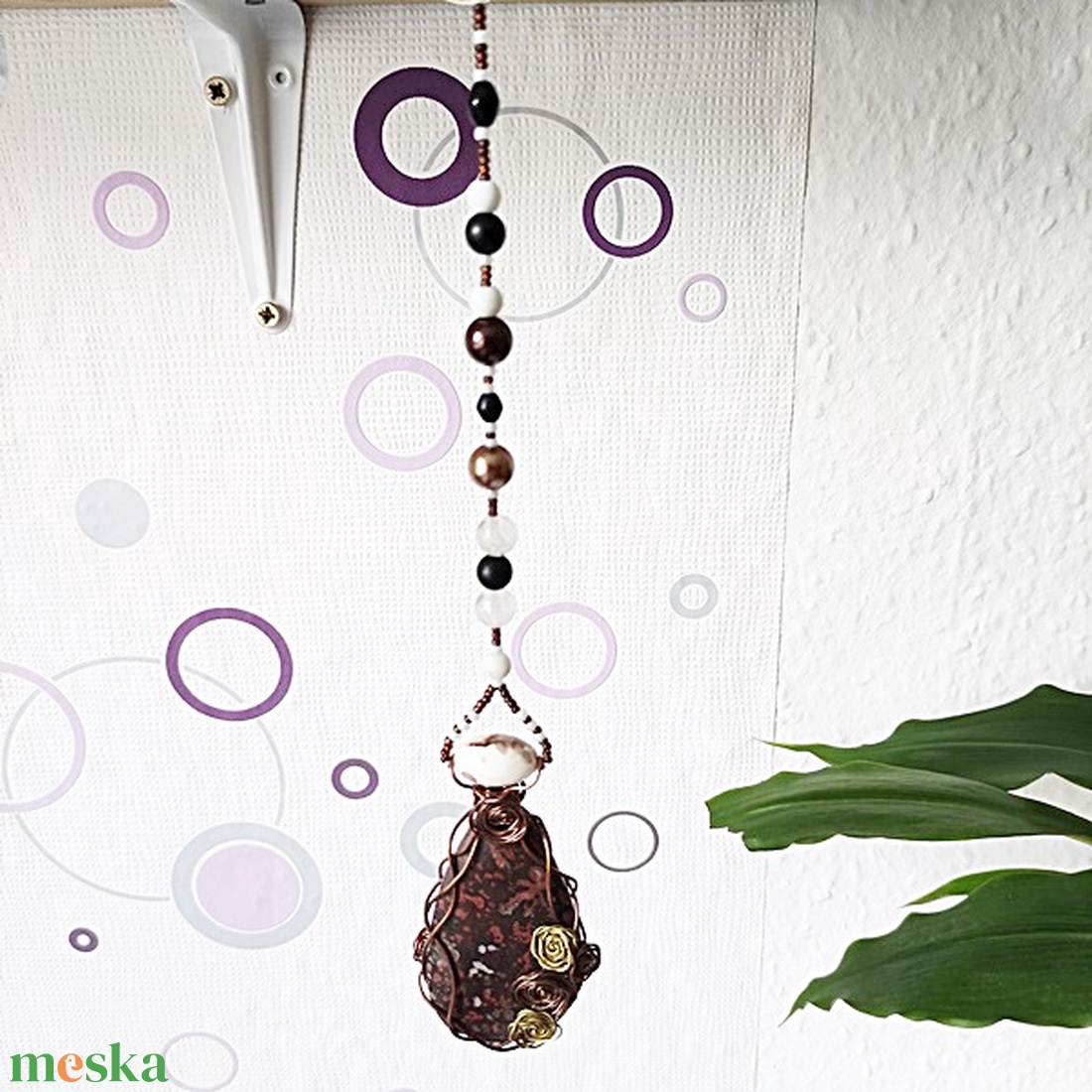 A föld ereje és a réz ragyogása � Egyedi Jáspis függődísz  - otthon & életmód - dekoráció - fali és függő dekoráció - függődísz - Meska.hu