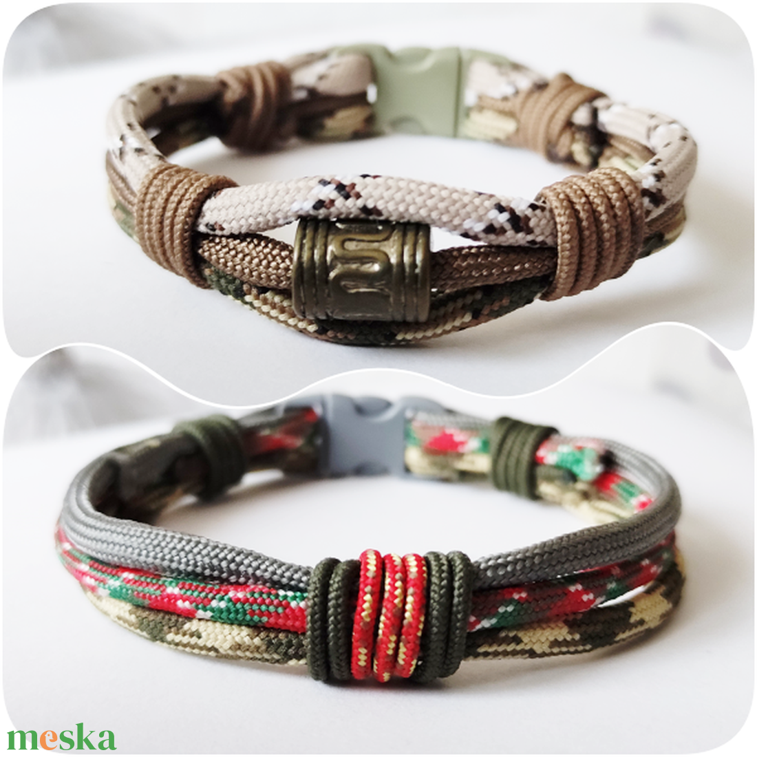 Paracord zsínór karkötő - ékszer - karkötő - fonott karkötő - Meska.hu