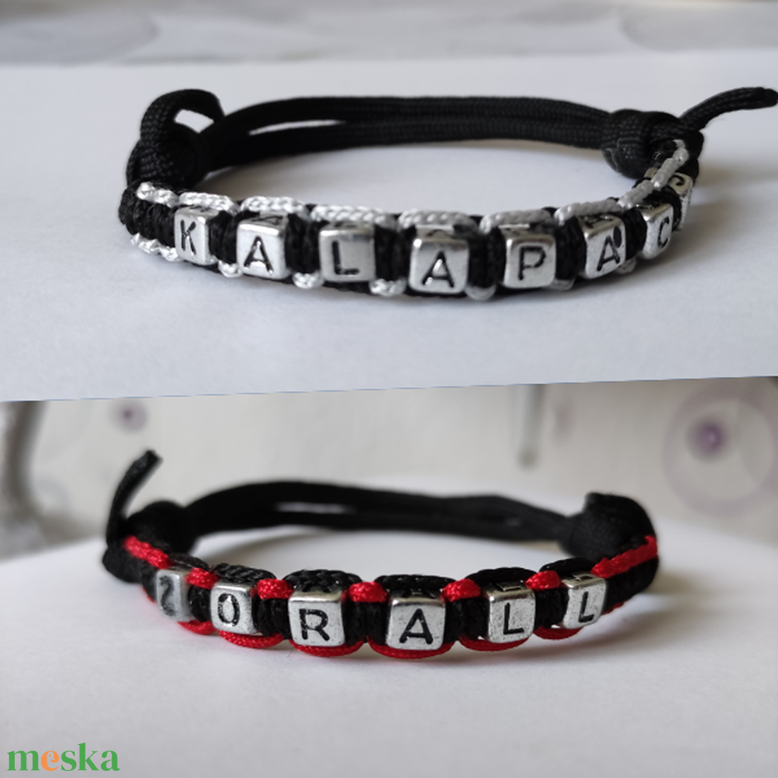 Zenekaros rajongói karkötő. Kalapács, Zorall. - ékszer - karkötő - fonott karkötő - Meska.hu