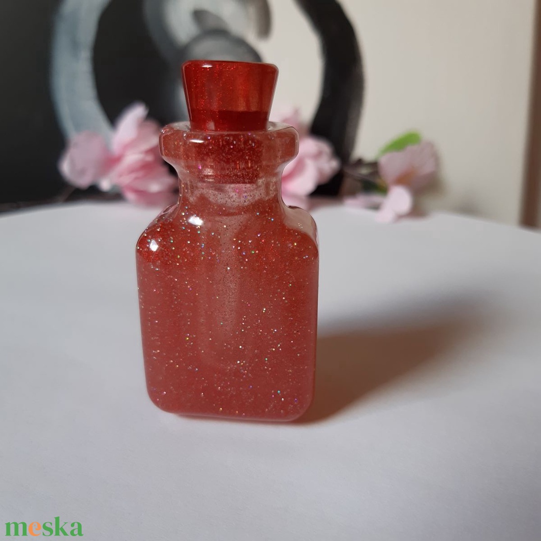 Aromaterápiás üveg, négyszög - otthon & életmód - gyertya, illat, aroma - párologtató - Meska.hu