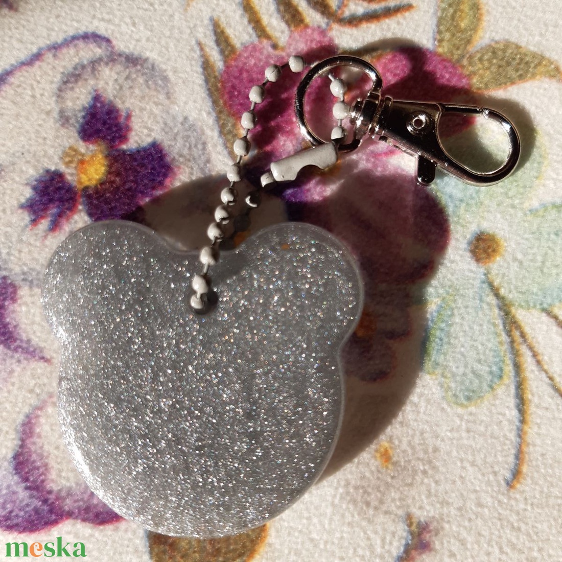 Kulcstartó, Táskadísz, Cicafej forma - táska & tok - kulcstartó & táskadísz - kulcstartó - Meska.hu