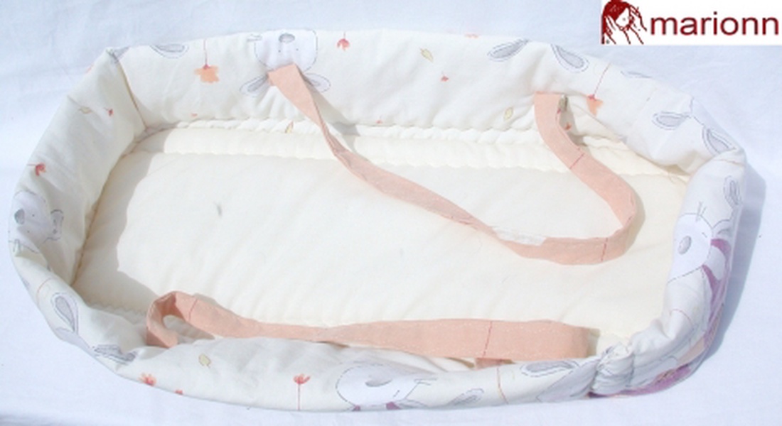 Nyuszis textil mózeskosár 55 cm. - - Meska.hu Nyuszis textil mózeskosár 55 cm. - - Meska.hu