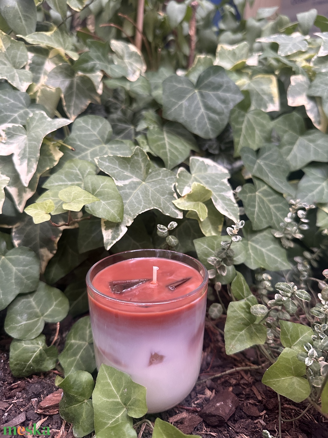 Jeges Latte stílusú kávé illatú gyertya   - otthon & életmód - gyertya, illat, aroma - gyertya - Meska.hu