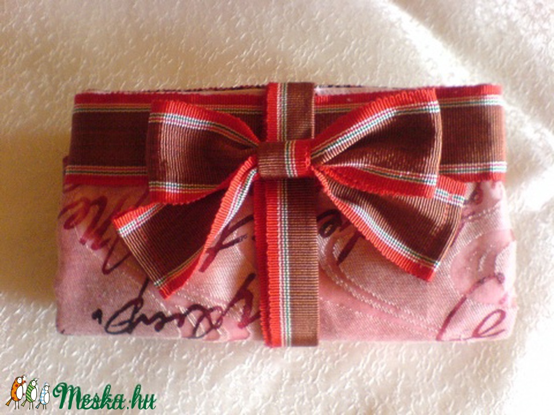 Textiltáska masnival - táska & tok - bevásárlás & shopper táska - shopper, textiltáska, szatyor - Meska.hu