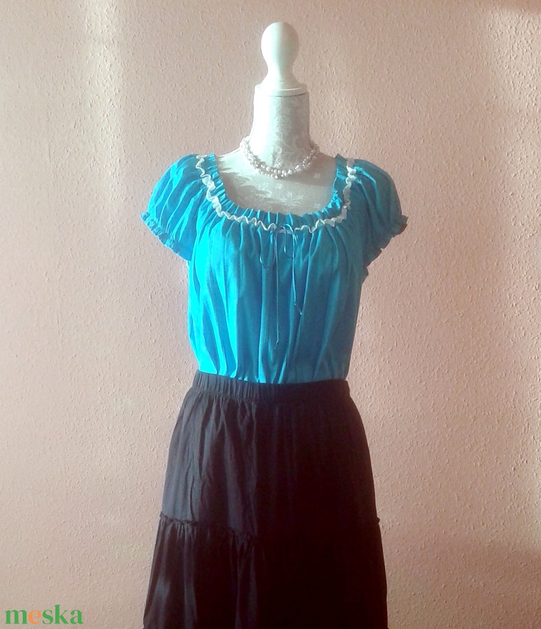 Biedermeier kisasszony - ruha & divat - női ruha - póló, felső - Meska.hu