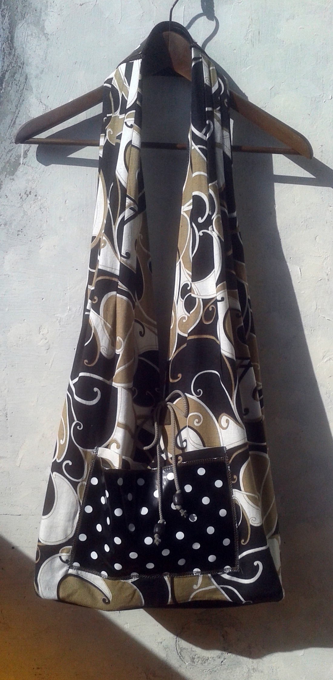 Copf táska  2in1  Csíkos és kunkori  - táska & tok - bevásárlás & shopper táska - shopper, textiltáska, szatyor - Meska.hu