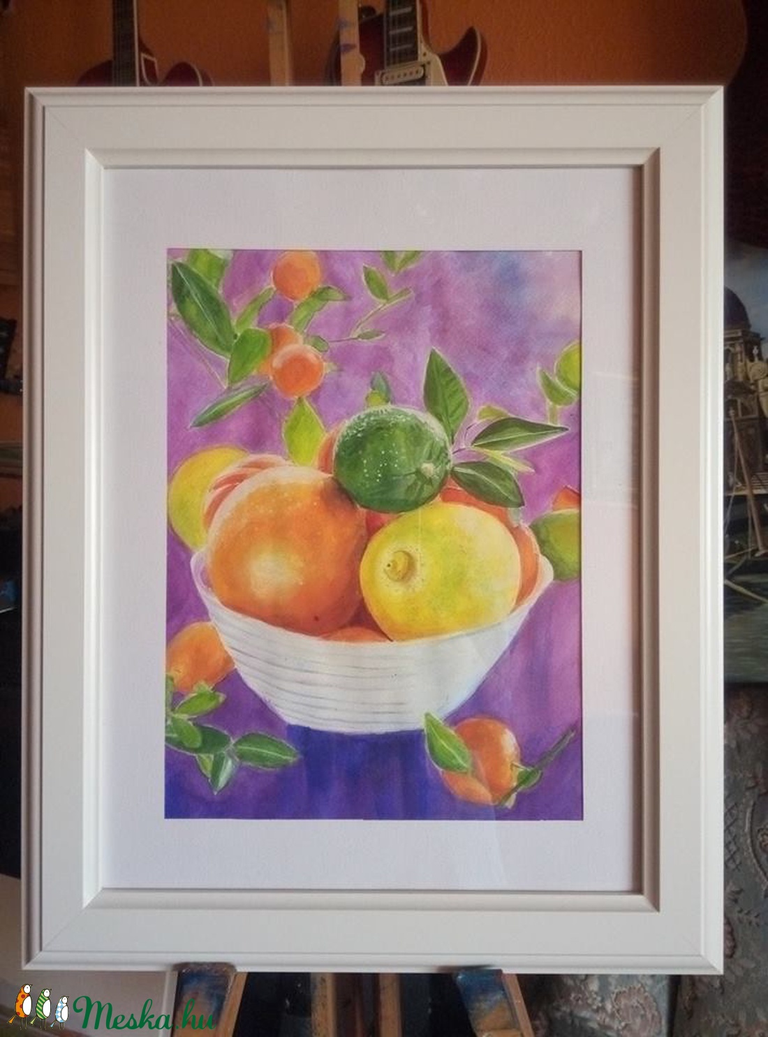 Citrusok - eredeti akvarell festmény - művészet - festmény - akvarell - Meska.hu